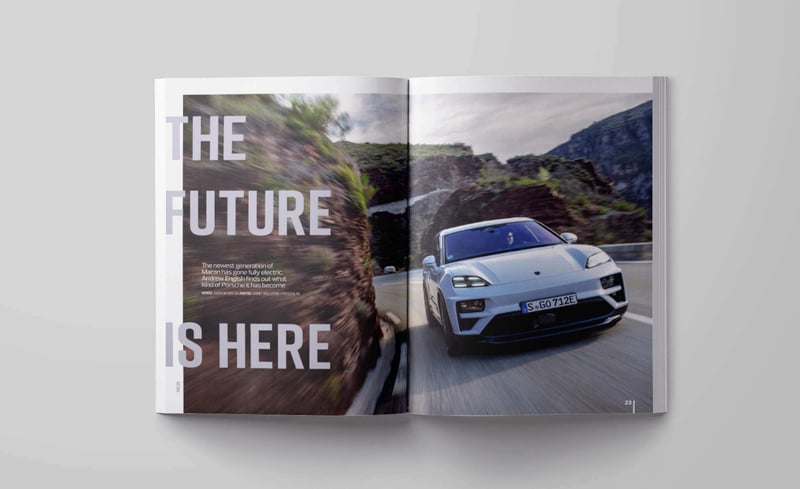 Porsche Post magazine spread 1.